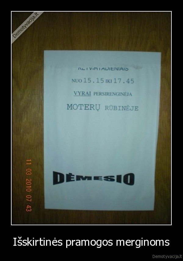 Išskirtinės pramogos merginoms