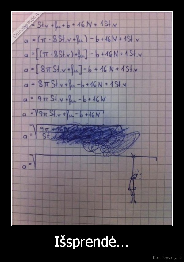 lygtis,aukstoji, matematika,pakaruoklis