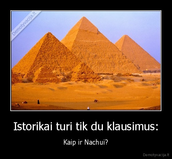 Istorikai turi tik du klausimus: