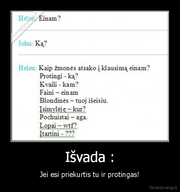 isvados,protas,priekurtis