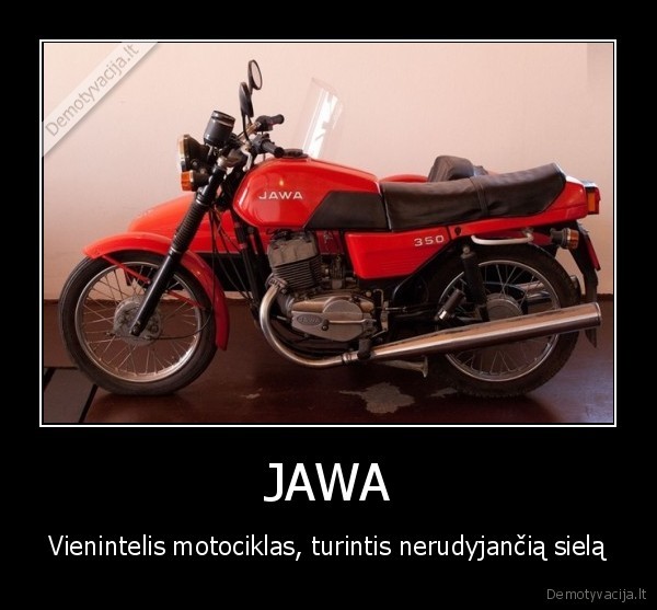 jawa, motociklas,rudys,jawa