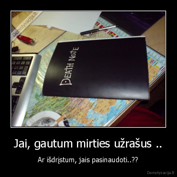 Jai, gautum mirties užrašus ..