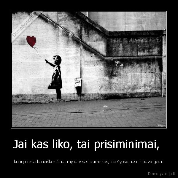 Jai kas liko, tai prisiminimai, 