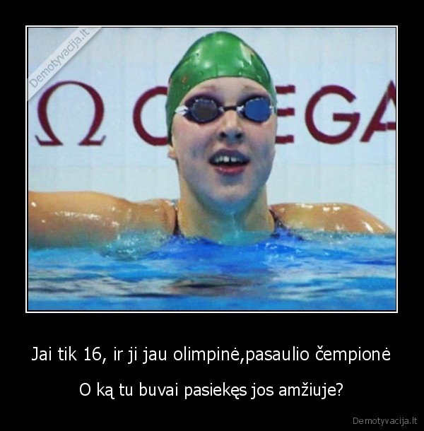 Jai tik 16, ir ji jau olimpinė,pasaulio čempionė