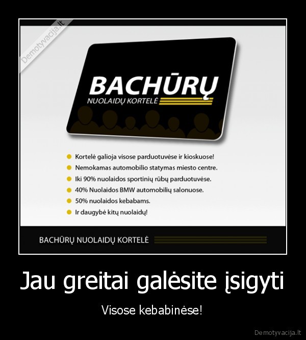 nuolaidu, kortele,bachuro, kortele