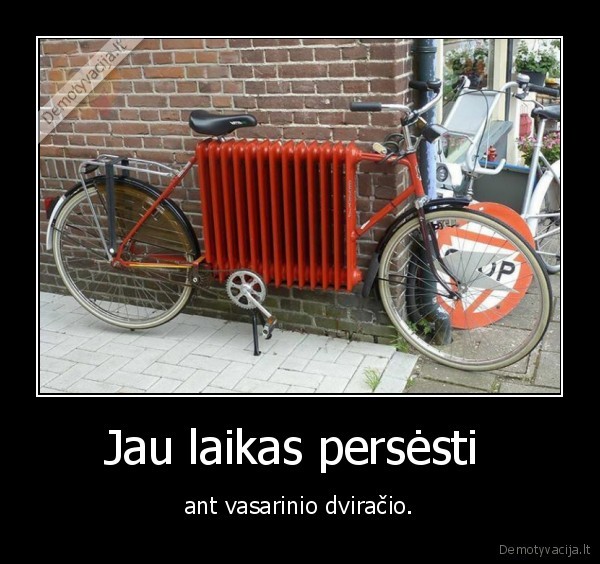 dviratis,vasara,ziema