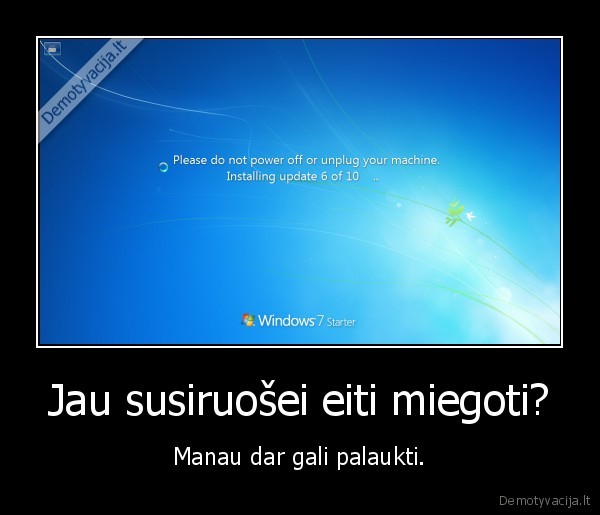 windows, 7,updeitai,windows, atnaujinimai,miegas