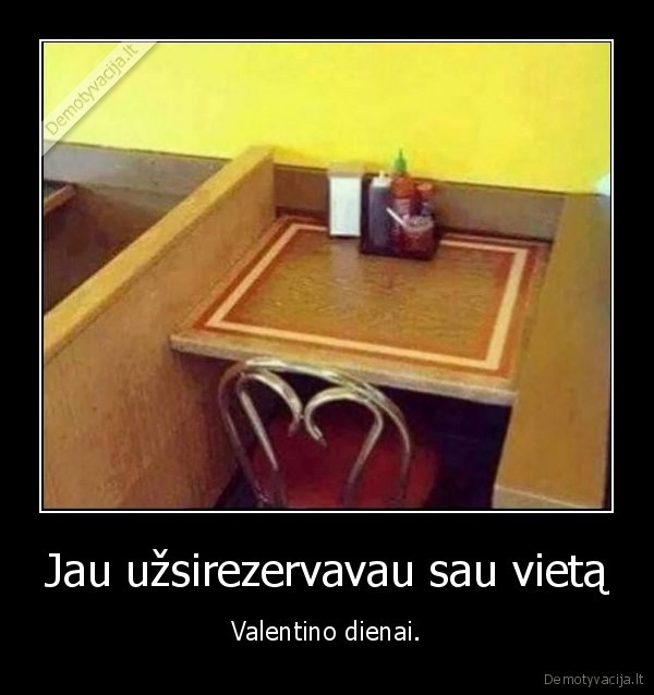 valentino, diena,vieta,stalas,vienam