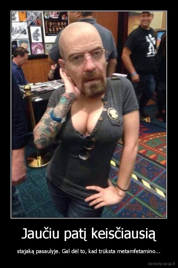 mergina,papai,heisenbergas