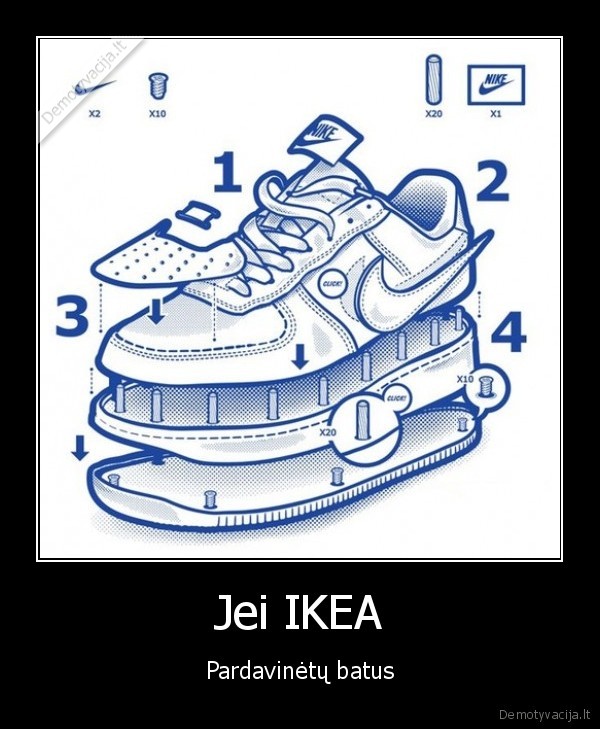 nike, kedai,ikea, batai