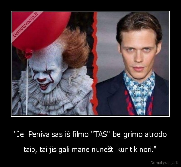 tas,filmas,pennywise,aktorius