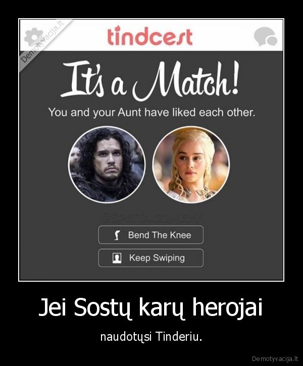 sostu, karai,tinderis