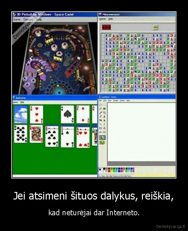 windows, 2000,seni, zaidimai,paint,solitaire,nera, interneto