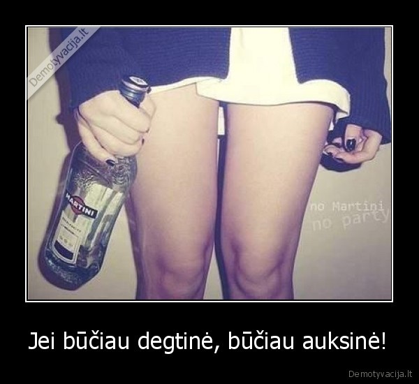 Jei būčiau degtinė, būčiau auksinė!