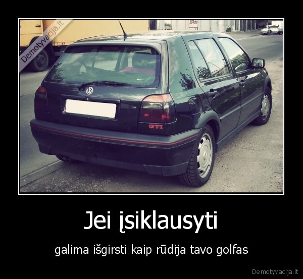golf, 3,rudyti