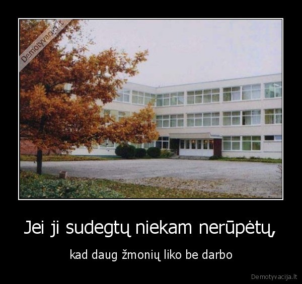 Jei ji sudegtų niekam nerūpėtų,