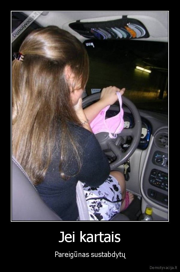 flirtas,apatiniai,vairuotoja