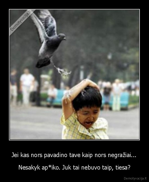 Jei kas nors pavadino tave kaip nors negražiai...