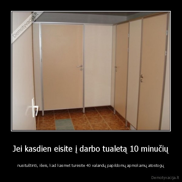 atostogos,sikimas, tualete