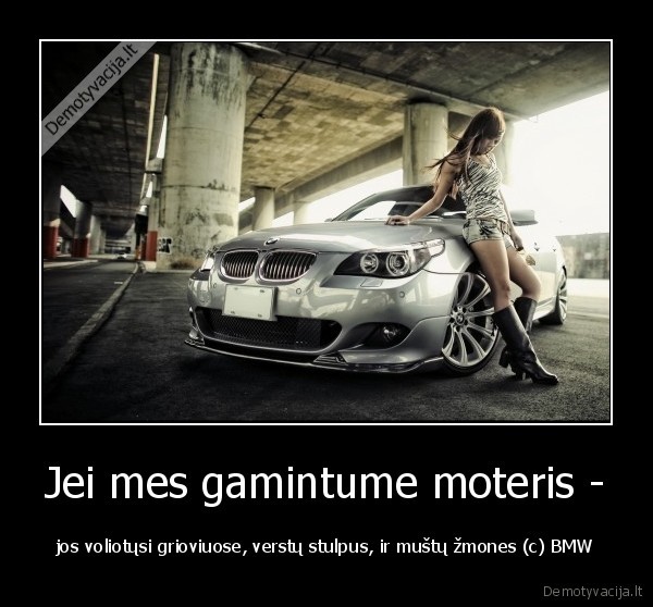 bmw,moterys