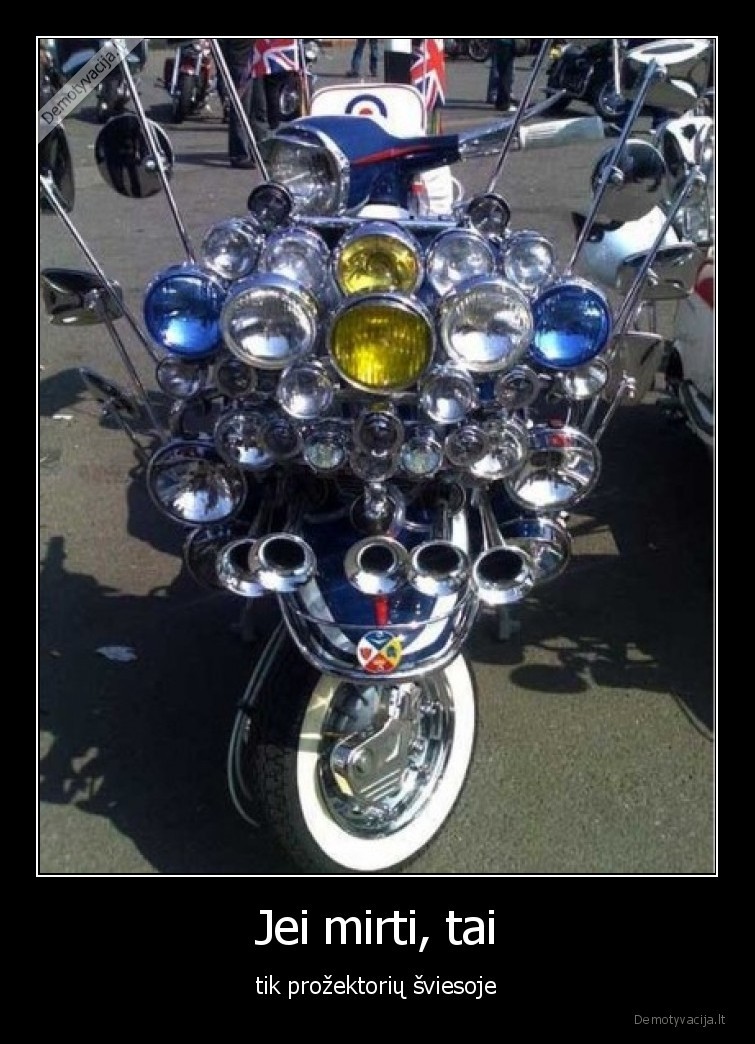 motociklas,lempos,prozektoriai,sviesos,daug, sviesu