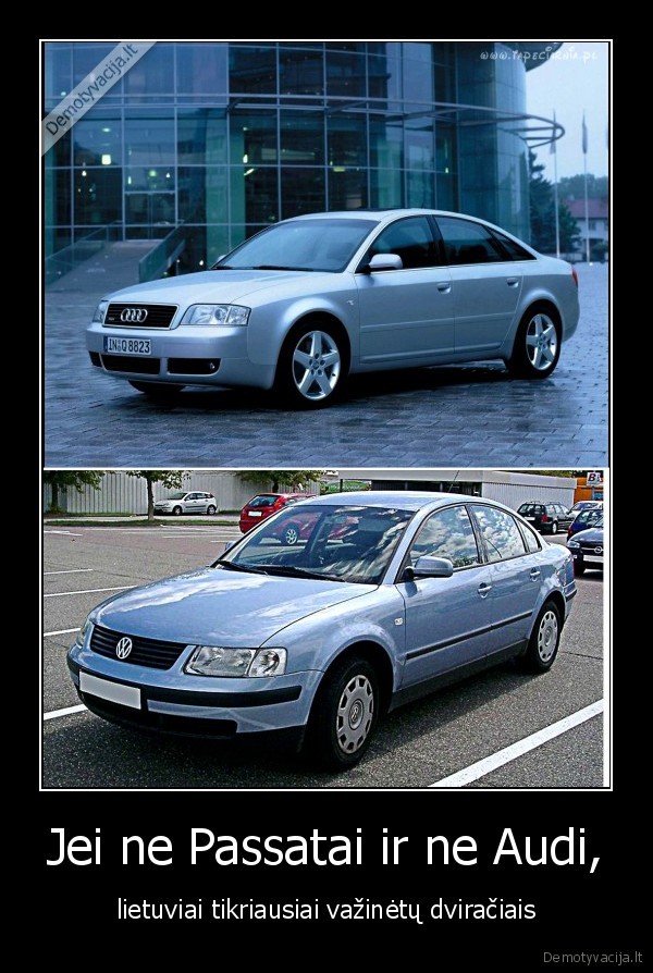 dviraciai,audi,passat