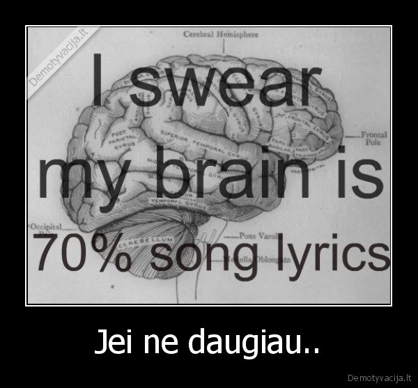 smegenys,muzika,zodziai