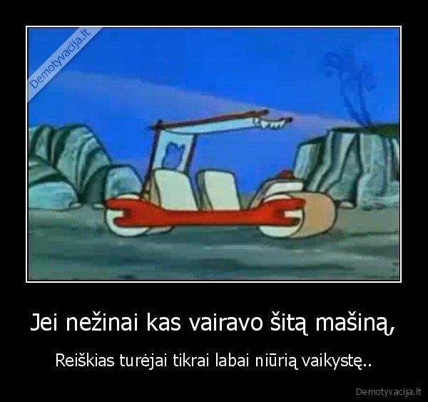 flinstonai,masina,vaikyste,filmukai