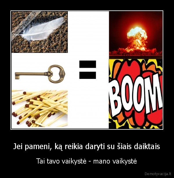 Jei pameni, ką reikia daryti su šiais daiktais