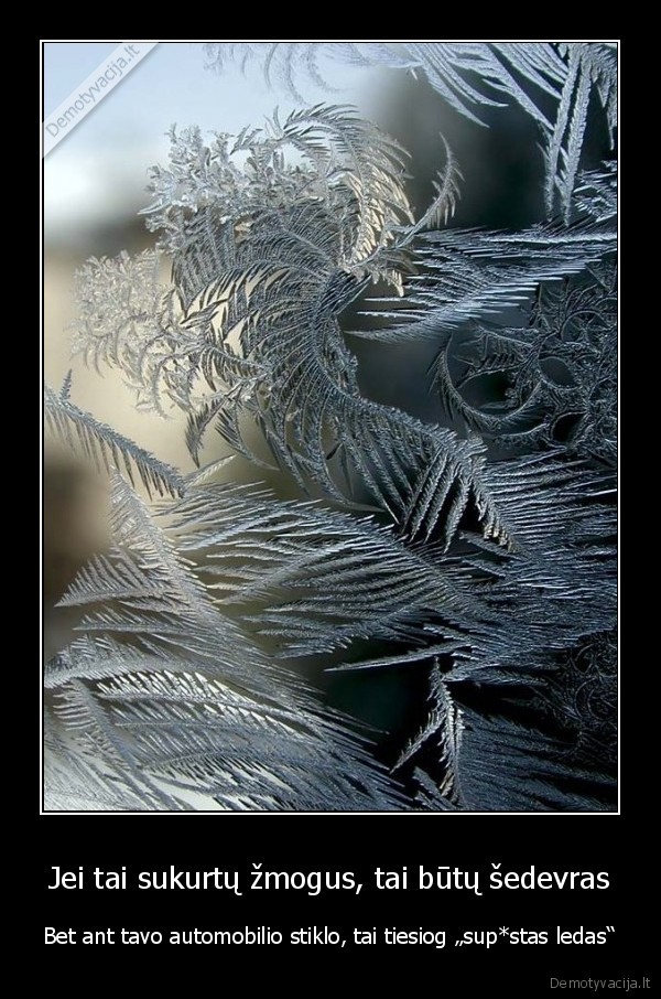 Jei tai sukurtų žmogus, tai būtų šedevras