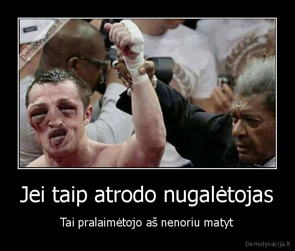 sudauzytas, kaip, obuolys,bokso, laimetojas