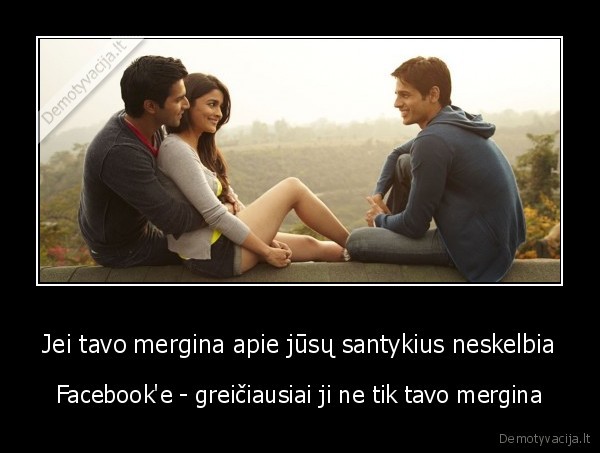 mergina,facebook,statusas