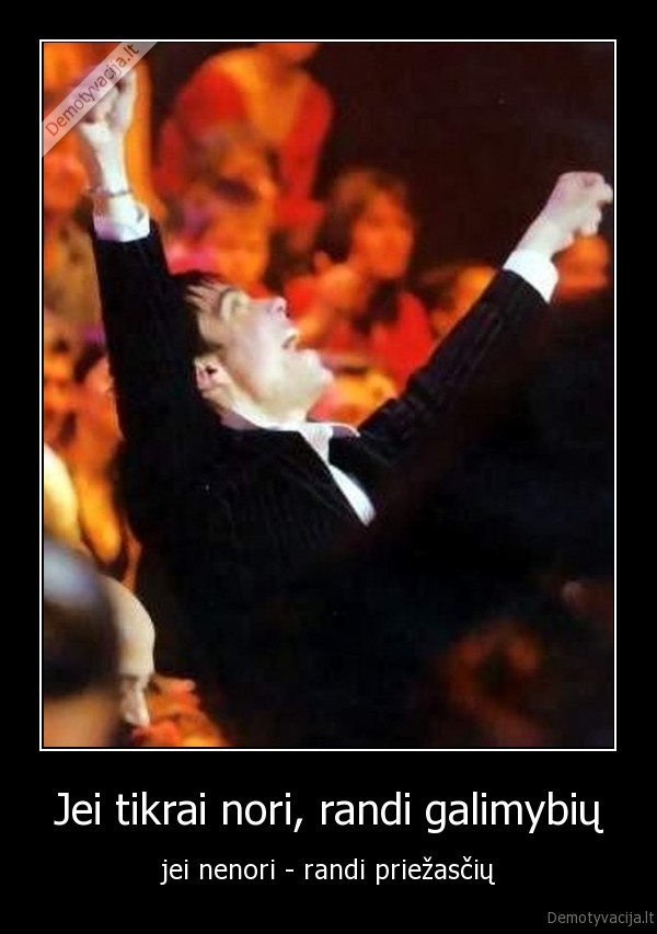 Jei tikrai nori, randi galimybių