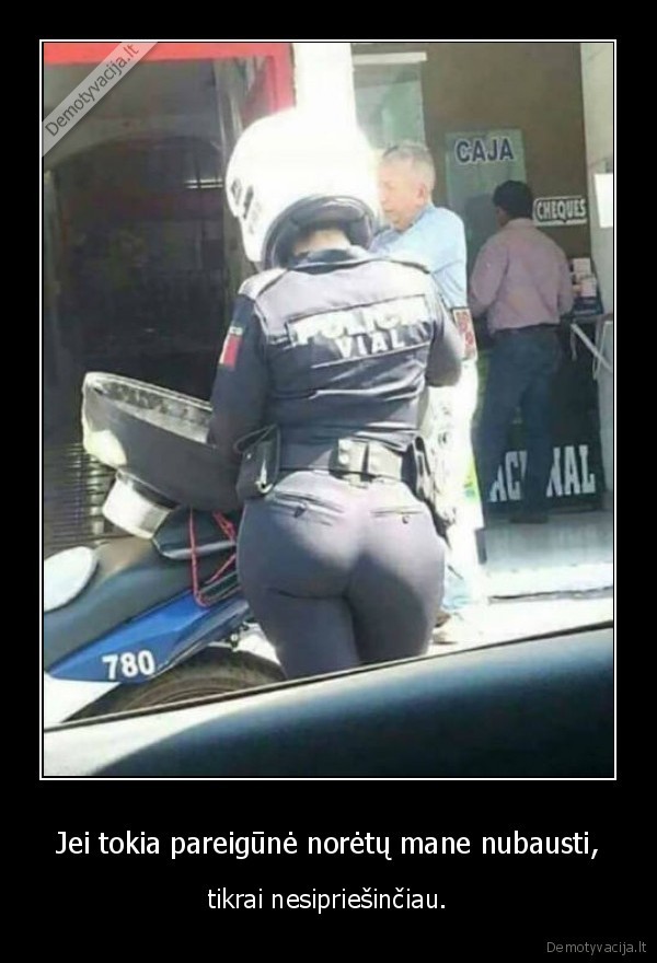 policininke,pareigune,sikna