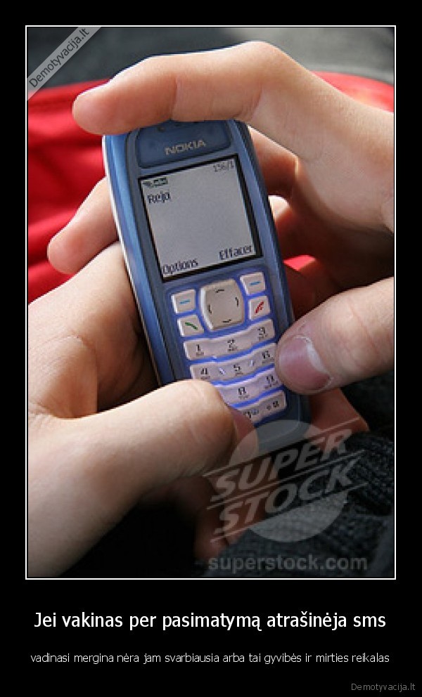 Jei vakinas per pasimatymą atrašinėja sms