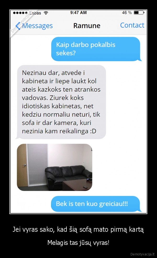 juokinga, sms,kastingo, sofa