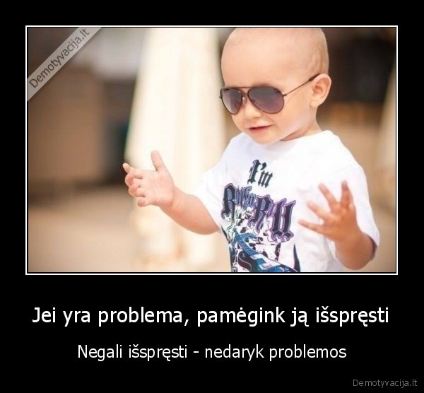 problemos, sprendimas,problema