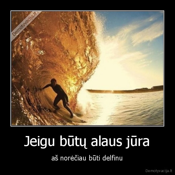 Jeigu būtų alaus jūra