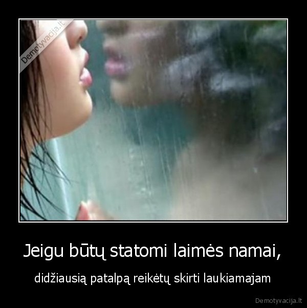 Jeigu būtų statomi laimės namai,