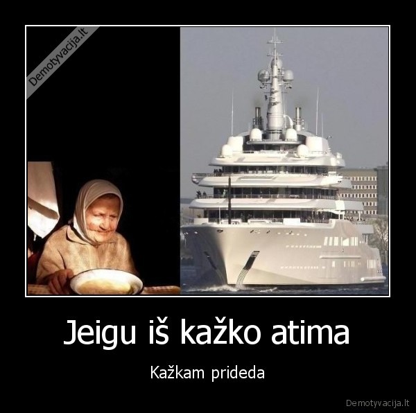 Jeigu iš kažko atima
