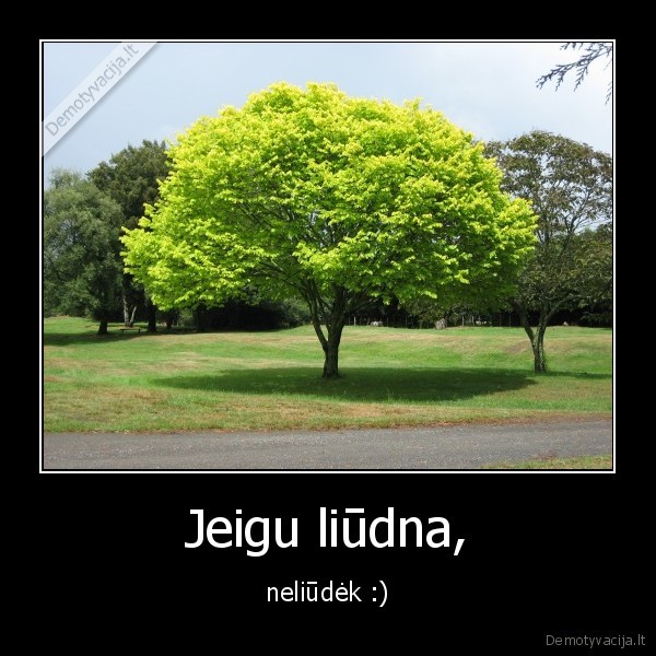 Jeigu liūdna,