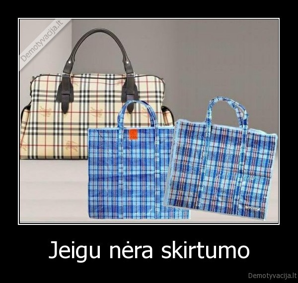 Jeigu nėra skirtumo