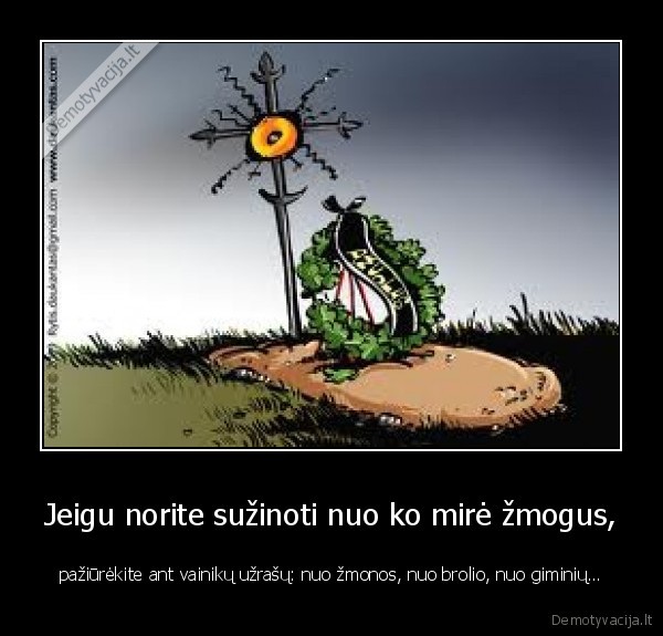 Jeigu norite sužinoti nuo ko mirė žmogus,