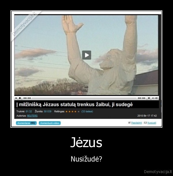 jezus,nusizudymas,zaibas,zinios,prikolas,nelabai