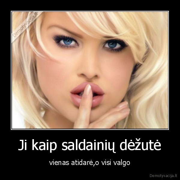 mergina,saldainiai,dezute,valgo,gyvenimas,ironija