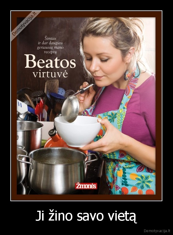 moteru, vieta, virtuveje