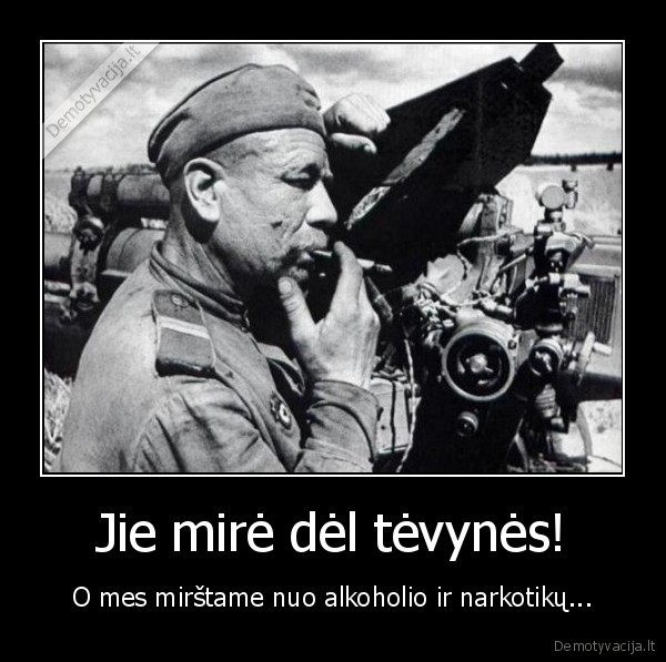 Jie mirė dėl tėvynės!