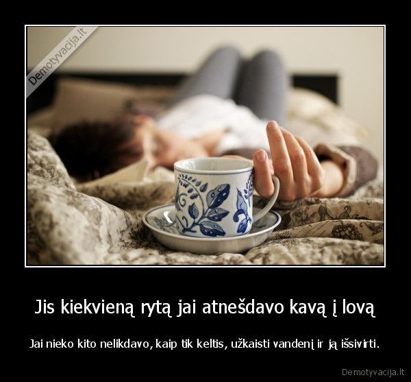 geras, vyras,romantikas,kava, i, lova