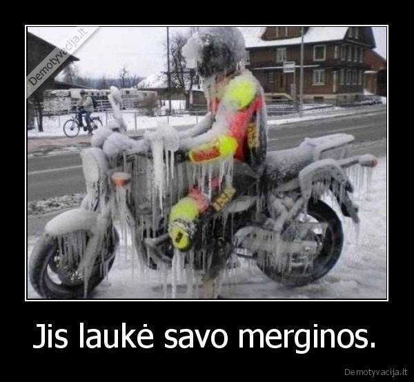 Jis laukė savo merginos.