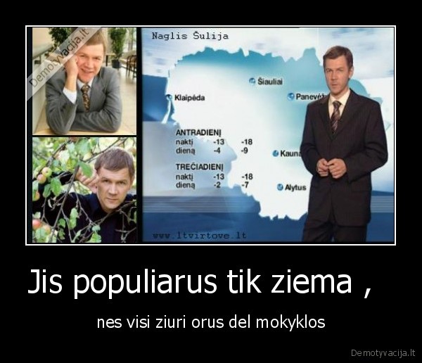 Jis populiarus tik ziema ,  